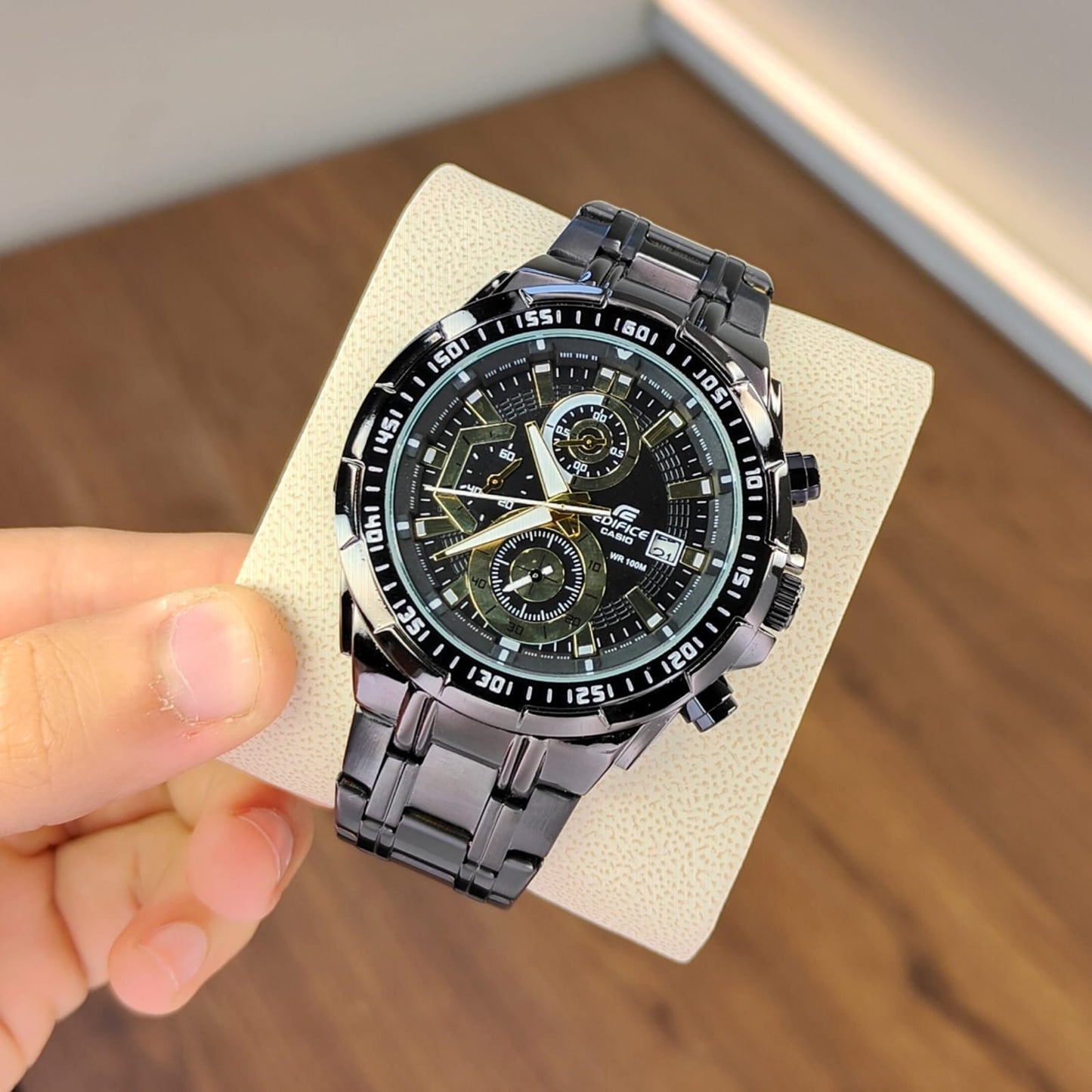 Stealth "Titan" Series – Matte Black Chronograph Sport Watch