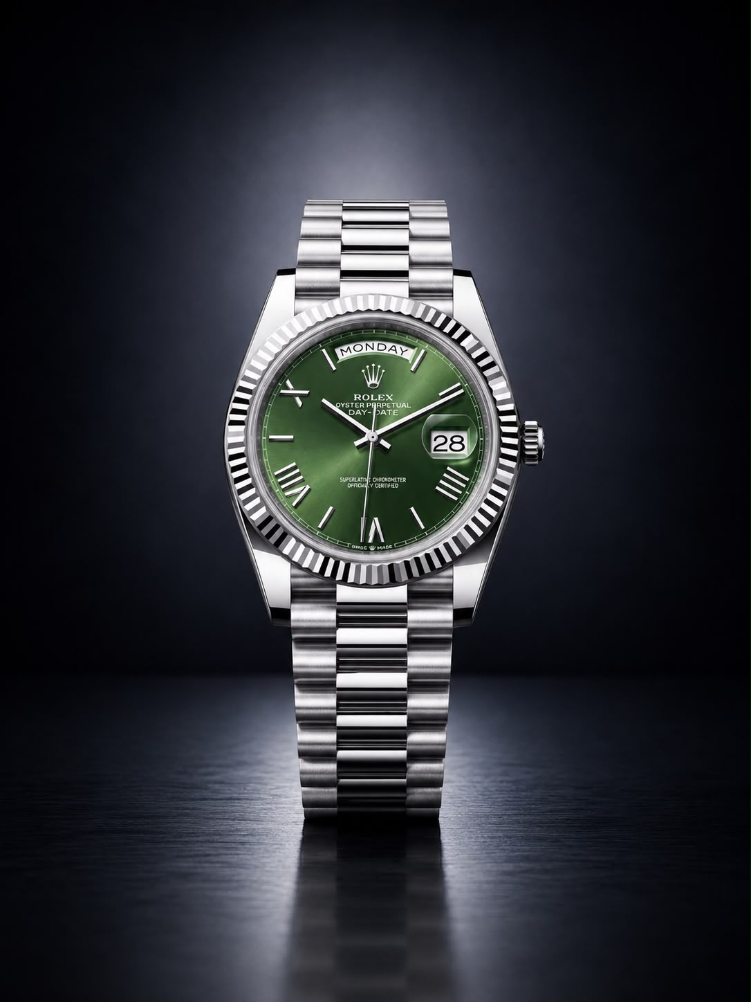 Nordic "Heritage" – Olive Green & Roman Chrome