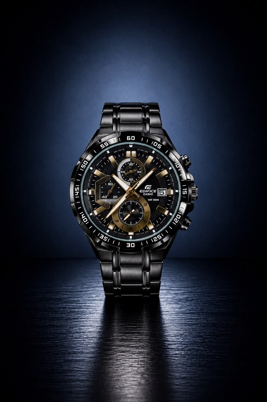 Stealth "Titan" Series – Matte Black Chronograph Sport Watch