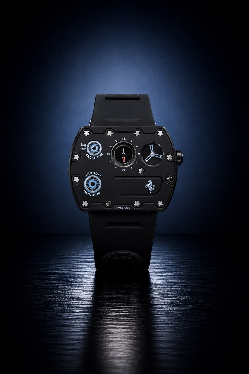 Velocity "Speedster" Edition – Titanium Tonneau Chronograph in Red