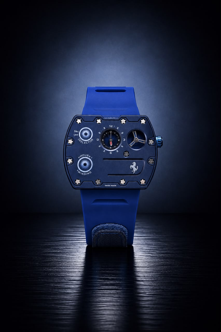 Velocity "Speedster" Edition – Titanium Tonneau Chronograph in Red