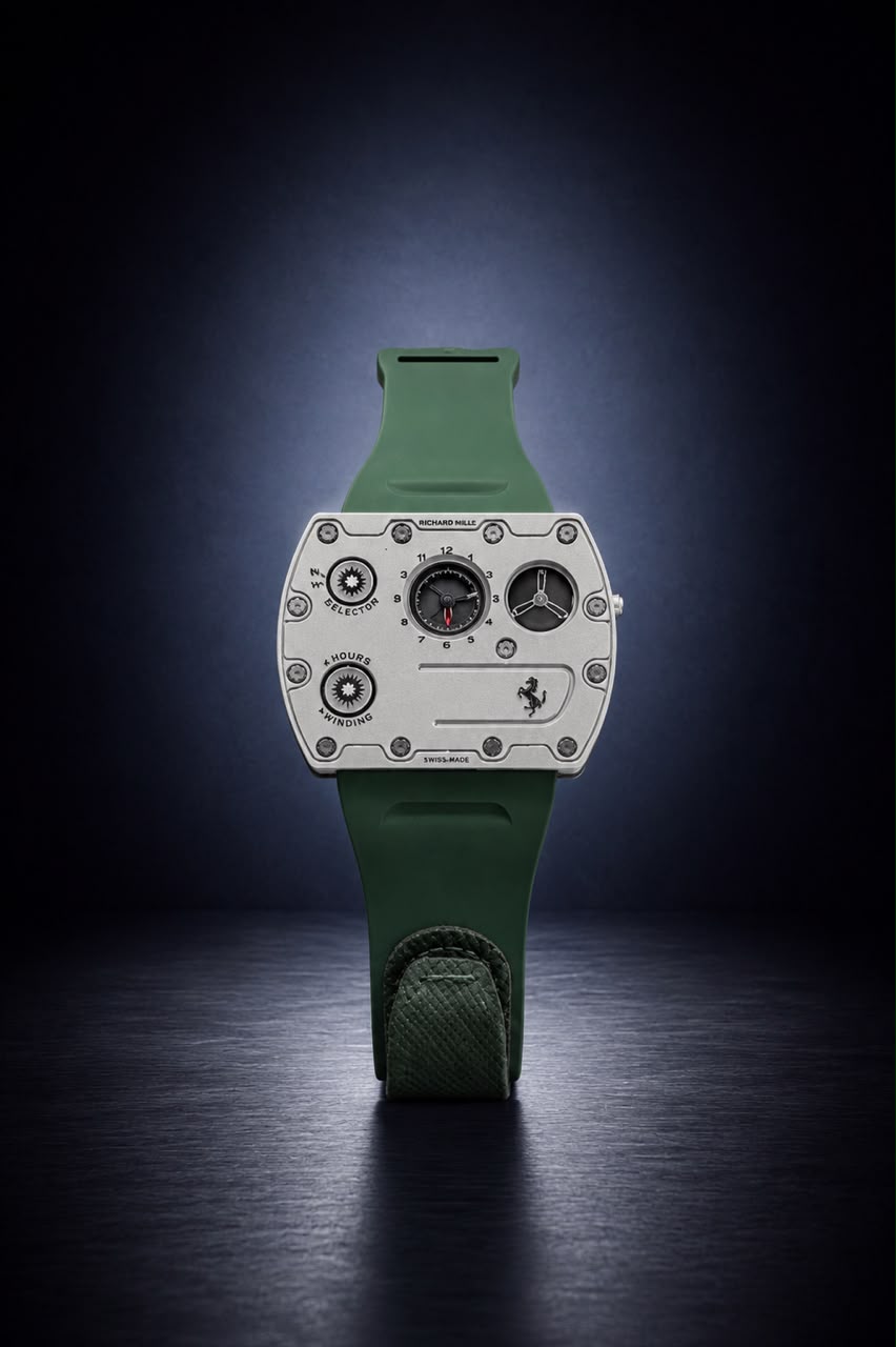 Velocity "Speedster" Edition – Titanium Tonneau Chronograph in Red